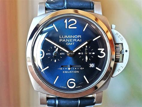 Panerai PAM 670 Luminor Equation of Time Blue Dial Titanium .